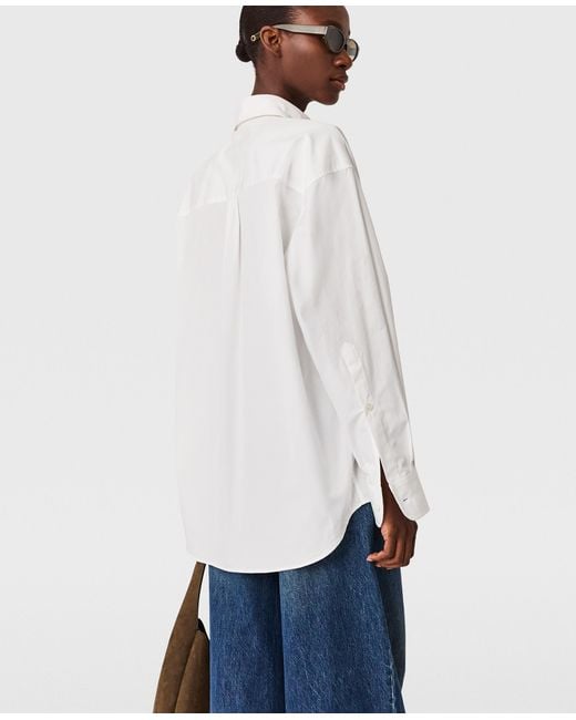 Stella McCartney White Floral Embroidered Shirt