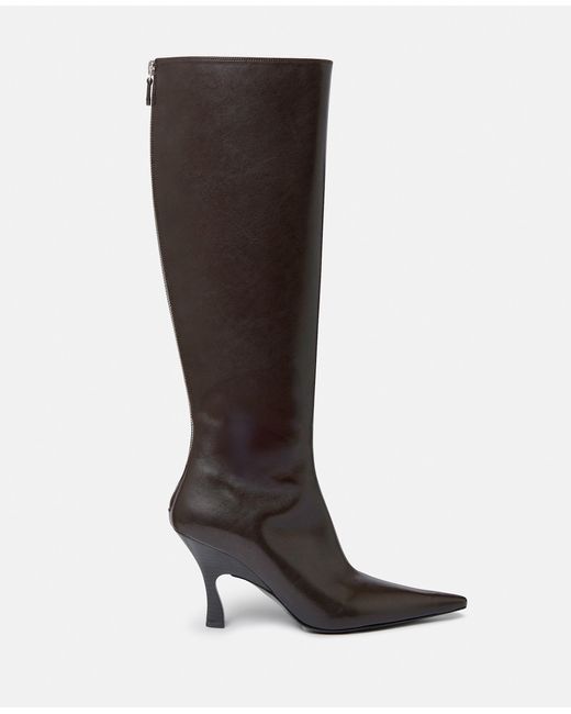 Stella McCartney Brown Elsa Knee-high Heeled Boots