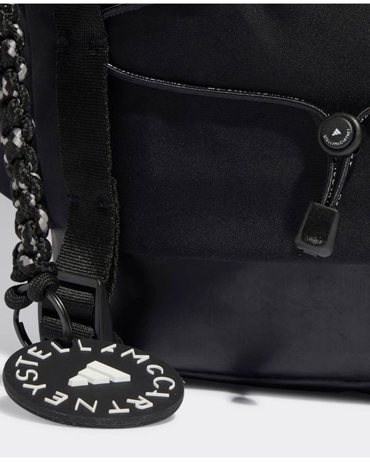 Stella McCartney Black Logo Hiking Backpack, One Size