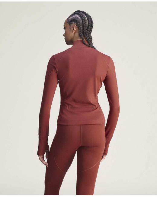 Stella McCartney Red Truepurpose Long-Sleeve Training Midlayer