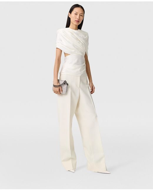 Stella McCartney White Layered Wrap Top