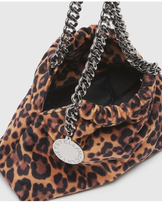 Stella McCartney Brown Falabella Mini Drawstring Bag
