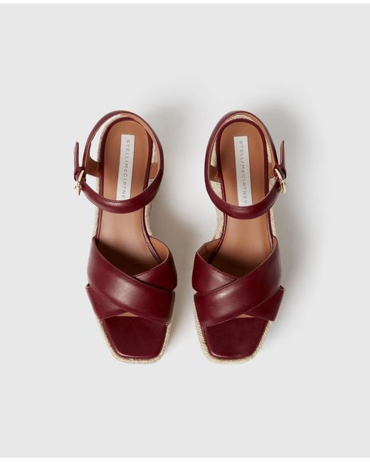 Stella McCartney Brown Elyse Criss-Cross Sandal