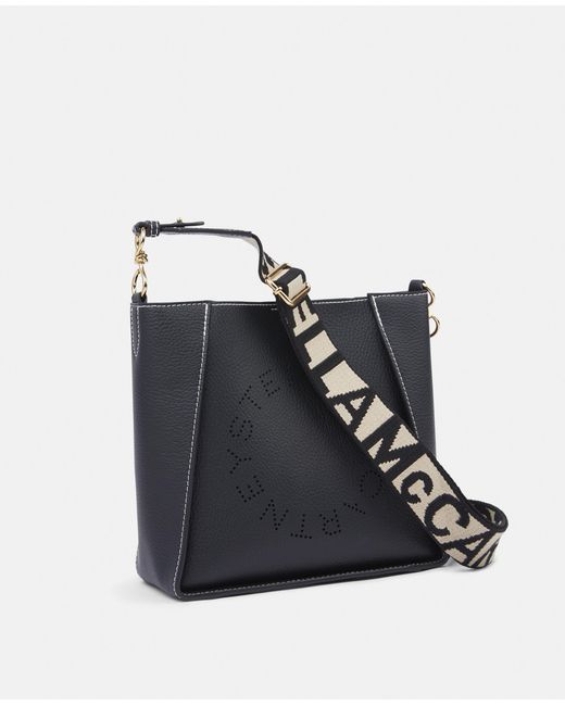 Stella McCartney Blue Logo Square Crossbody Bag