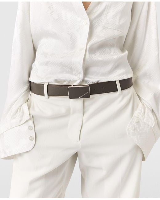 Stella McCartney Brown Reversible Double-Faced Belt