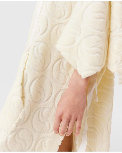 Stella McCartney White Toweling Hooded Mini Dress