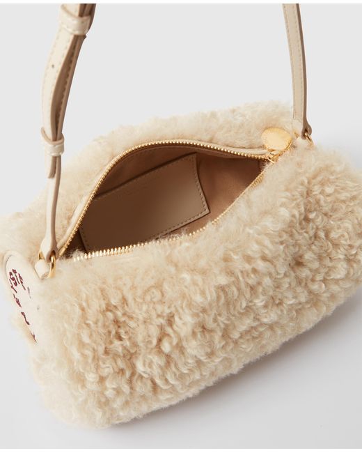 Stella McCartney Natural Logo Pochette Shoulder Bag