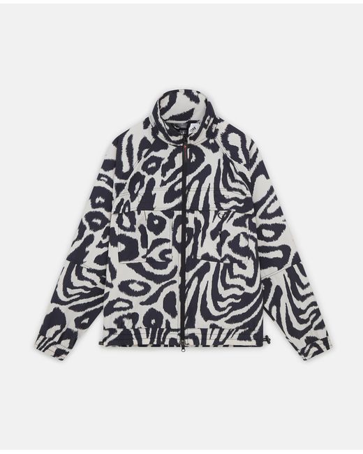 Stella McCartney White Truecasuals Leopard Print Woven Track Jacket