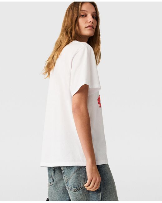 Stella McCartney White Airbrushed Horse Graphic T-Shirt