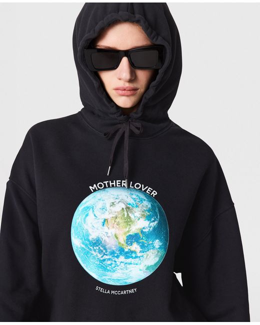 Stella McCartney Blue Mother Lover Boyfriend Hoodie
