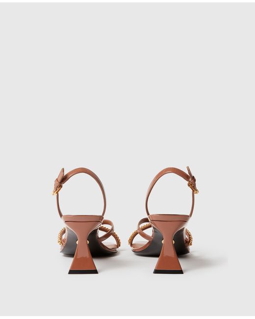 Stella McCartney Pink Elsa Patent Kitten Heels