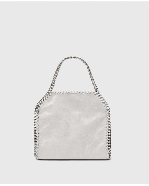 Stella McCartney White Falabella Mini Tote Bag Airlite