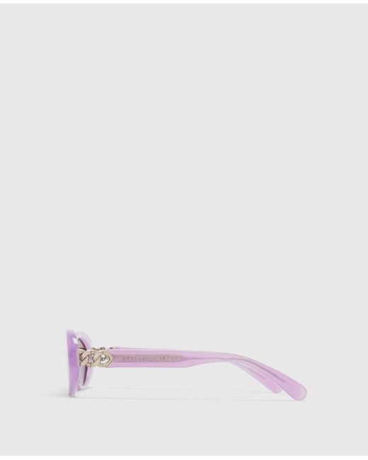 Stella McCartney Multicolor Logo Oval Sunglasses