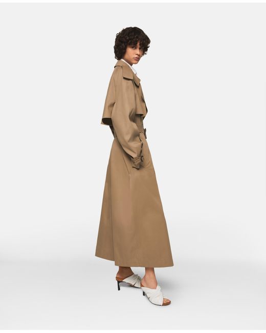 Stella McCartney White Belted Cotton Trench Coat