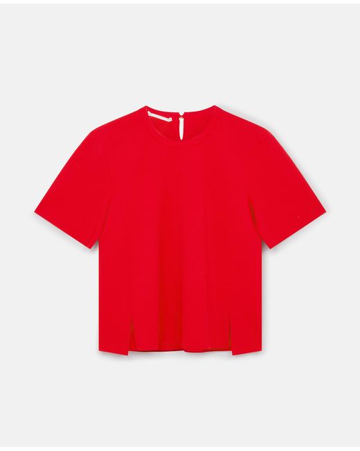 Stella McCartney Red Boxy Short Sleeve T-shirt