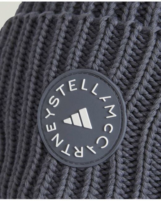 Stella McCartney Blue Logo Beanie