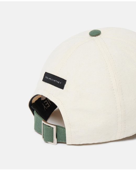 Stella McCartney White Sos Embroidered Baseball Cap