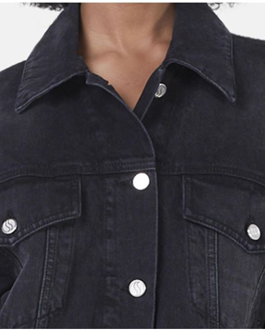 Stella McCartney Blue Falabella Oversized Denim Jacket