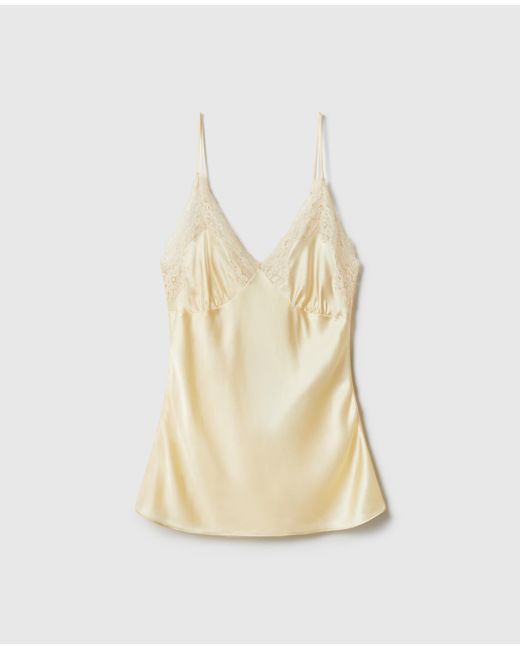 Stella McCartney Natural Lace Trim Slip Top