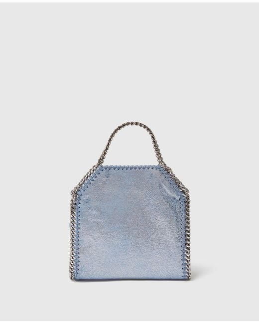Stella McCartney Blue Dotted Falabella Tiny Tote Bag