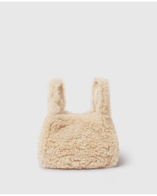 Stella McCartney White Logo Double Shoulder Bag