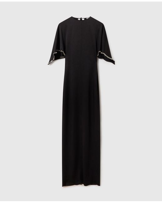 Stella McCartney Black Embellished Handkerchief Dress