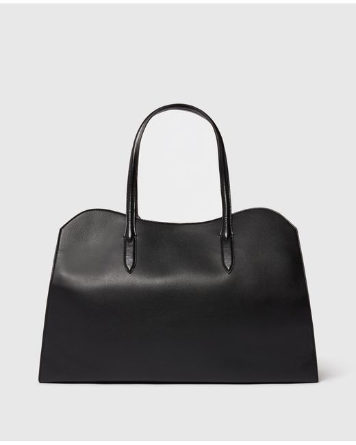 Stella McCartney Black Ryder Embossed Weekender Bag