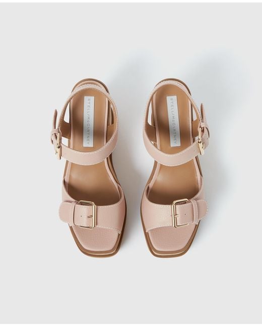 Stella McCartney Natural Sneak-Elyse Platform Sandals