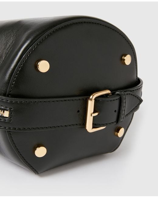 Stella McCartney Black Appaloosa Tiny Bucket Bag