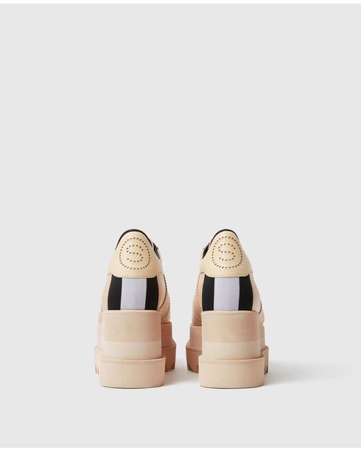 Stella McCartney White Sneak-Elyse Platform Sneakers