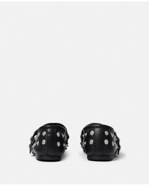 Stella McCartney White Ryder Popper-Studded Ballet Flats