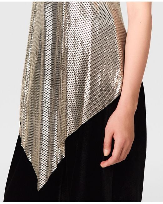 Stella McCartney White Chainmail Halterneck Top
