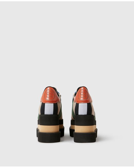 Stella McCartney Green Sneak-Elyse Platform Sneakers