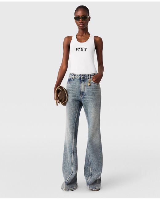 Stella McCartney Blue Vintage Wash Bootcut Jeans