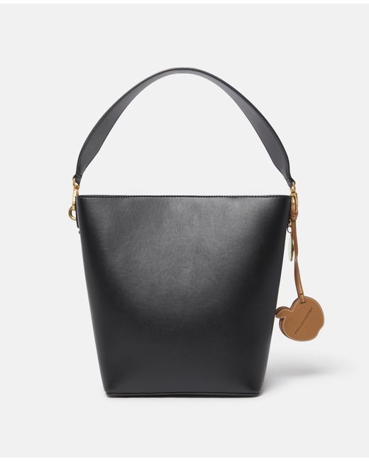 Stella McCartney Black Frayme Bucket Tote Bag, , Pitch