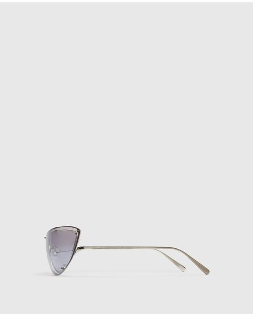 Stella McCartney White Translucent Cat-eye Sunglasses