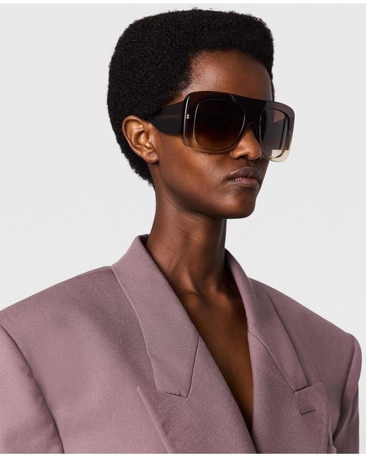 Stella McCartney Multicolor Chunky Straight-edge Sunglasses