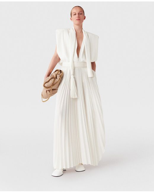 Stella McCartney White Tassel Front Loose Shirt