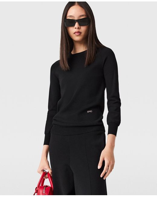 Stella McCartney Black Long-sleeve Compact Knit Top