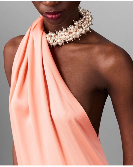 Stella McCartney Multicolor Bead-Embellished Twisted Mini Dress