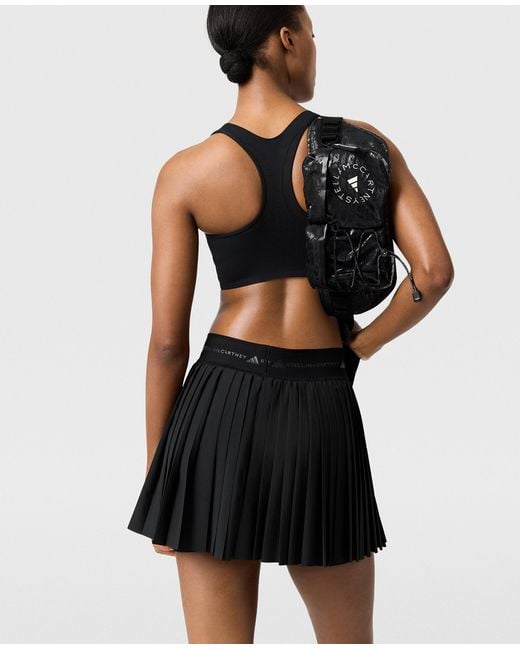 Stella McCartney Black Truepurpose Training Pleated Skort