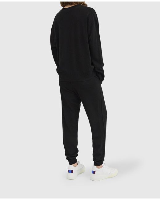 Stella McCartney Black Mid-Rise Tapered Joggers