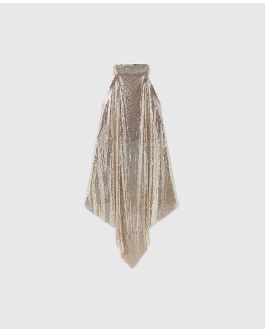Stella McCartney White Chainmail Halterneck Top