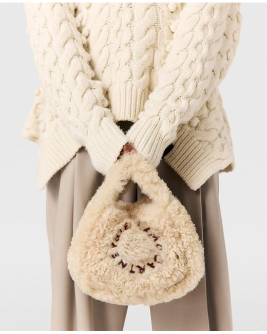 Stella McCartney White Logo Double Shoulder Bag