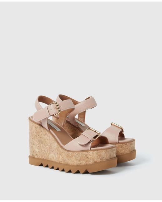 Stella McCartney Natural Sneak-Elyse Platform Sandals