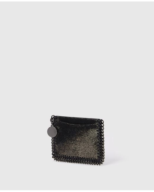Stella McCartney Black Falabella Zipper Cardholder