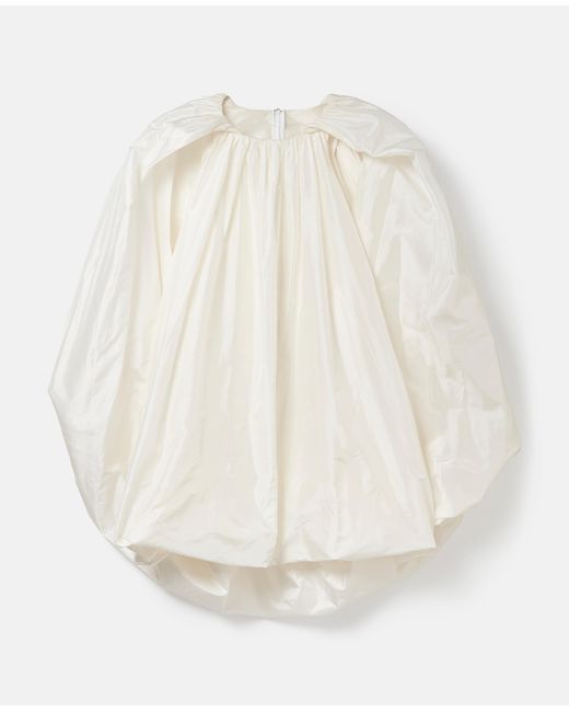 Stella McCartney White Sleeveless Cape Mini Dress
