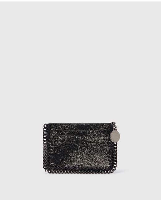 Stella McCartney Black Falabella Zipper Cardholder