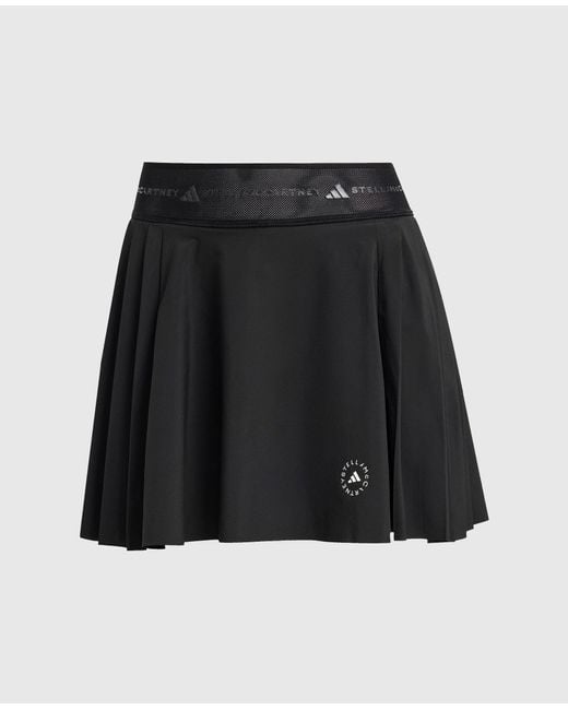Stella McCartney Black Truepurpose Training Pleated Skort