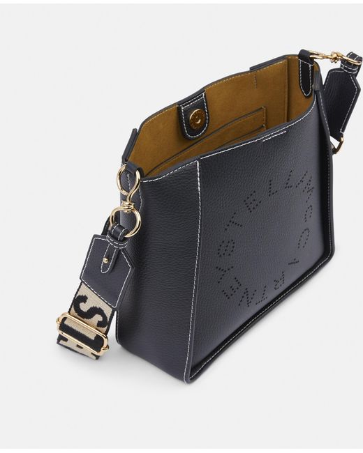 Stella McCartney Blue Logo Square Crossbody Bag